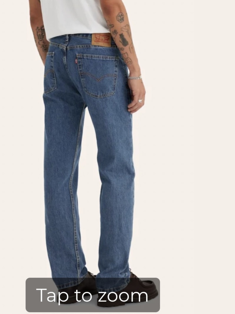 Levi's Men's Relaxed Straight Jeans in Classic Blue Wash